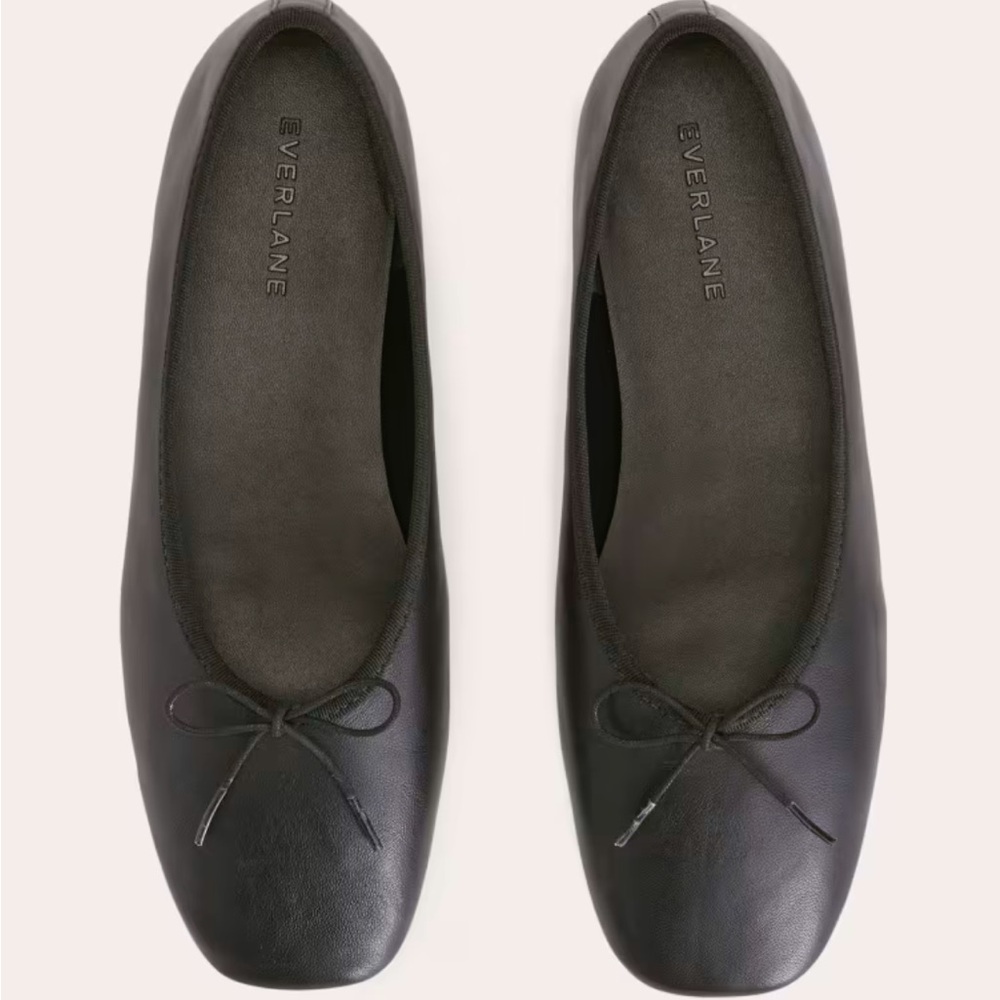 Everlane Italian Leather Day Ballet Flat Black - Picture 4 of 7